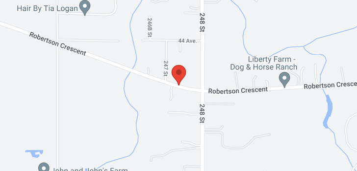 map of 24725 ROBERTSON CRESCENT